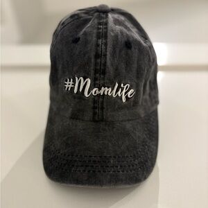 Black #Momlife Cap